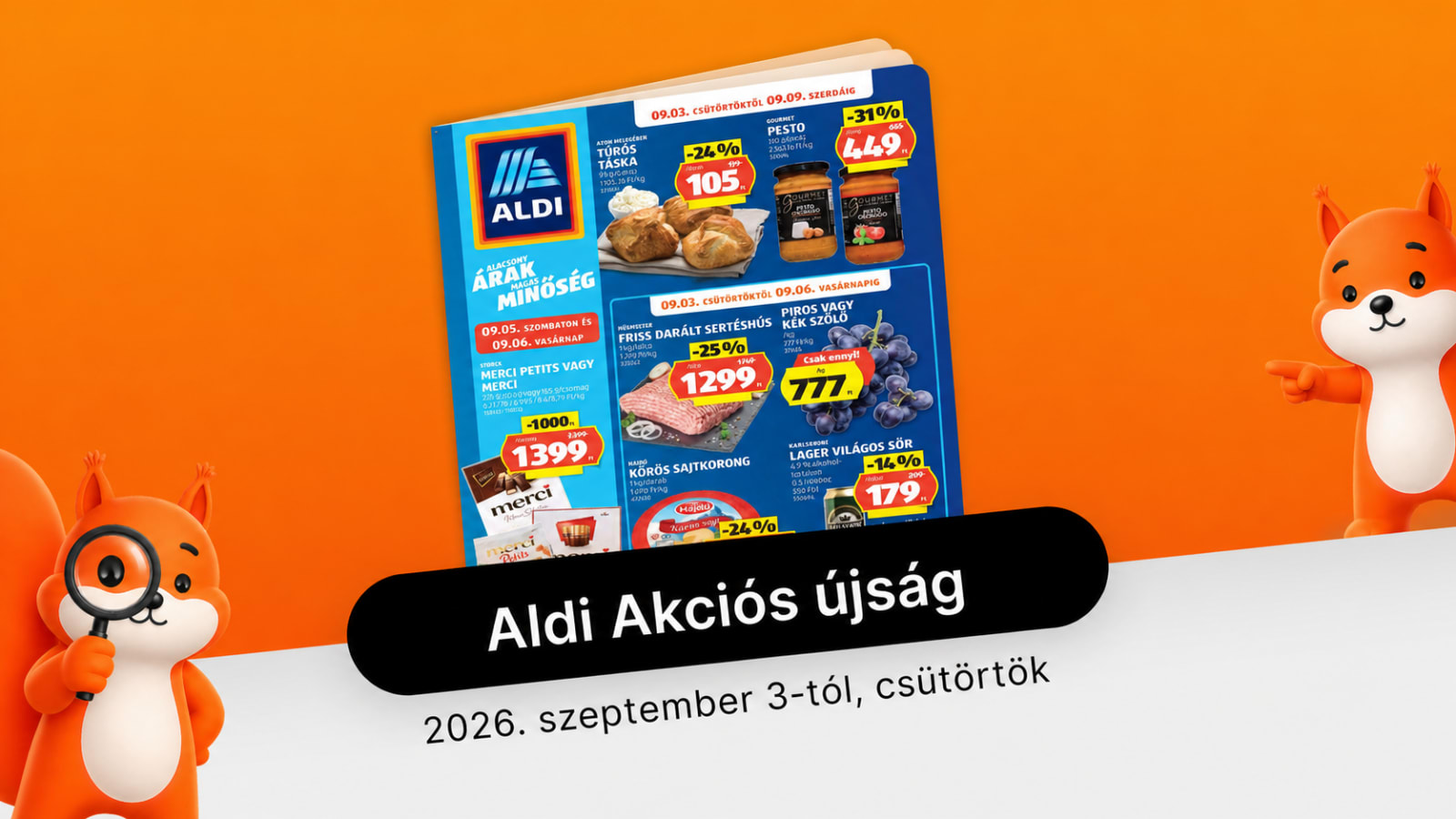 Új Aldi akciós újság 09.03.